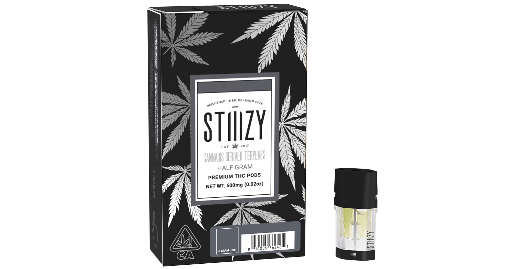 Stiiizy Kush Sorbet CDT Pod 0.5g San Diego, Vista & Imperial