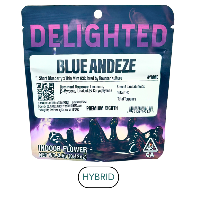 Delighted - Blue Andeze - Flower - 3.5g
