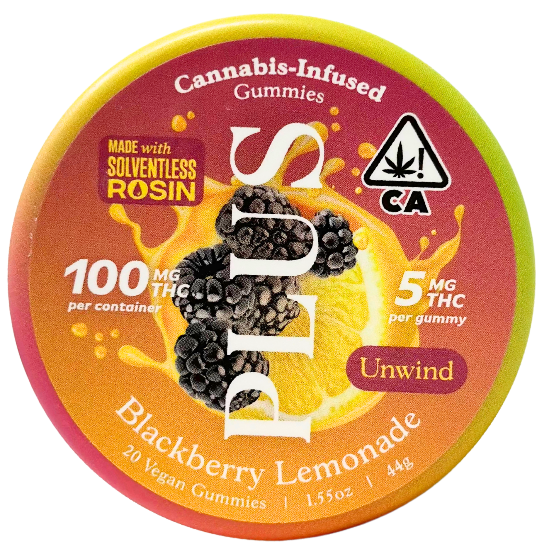 Plus - Unwind - Blackberry Lemonade - Gummies - 20pk - 100mg