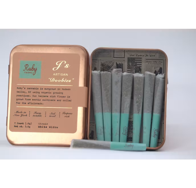 White Widow Doobies .5g Prerolls 7 Pack | Ruby Farms