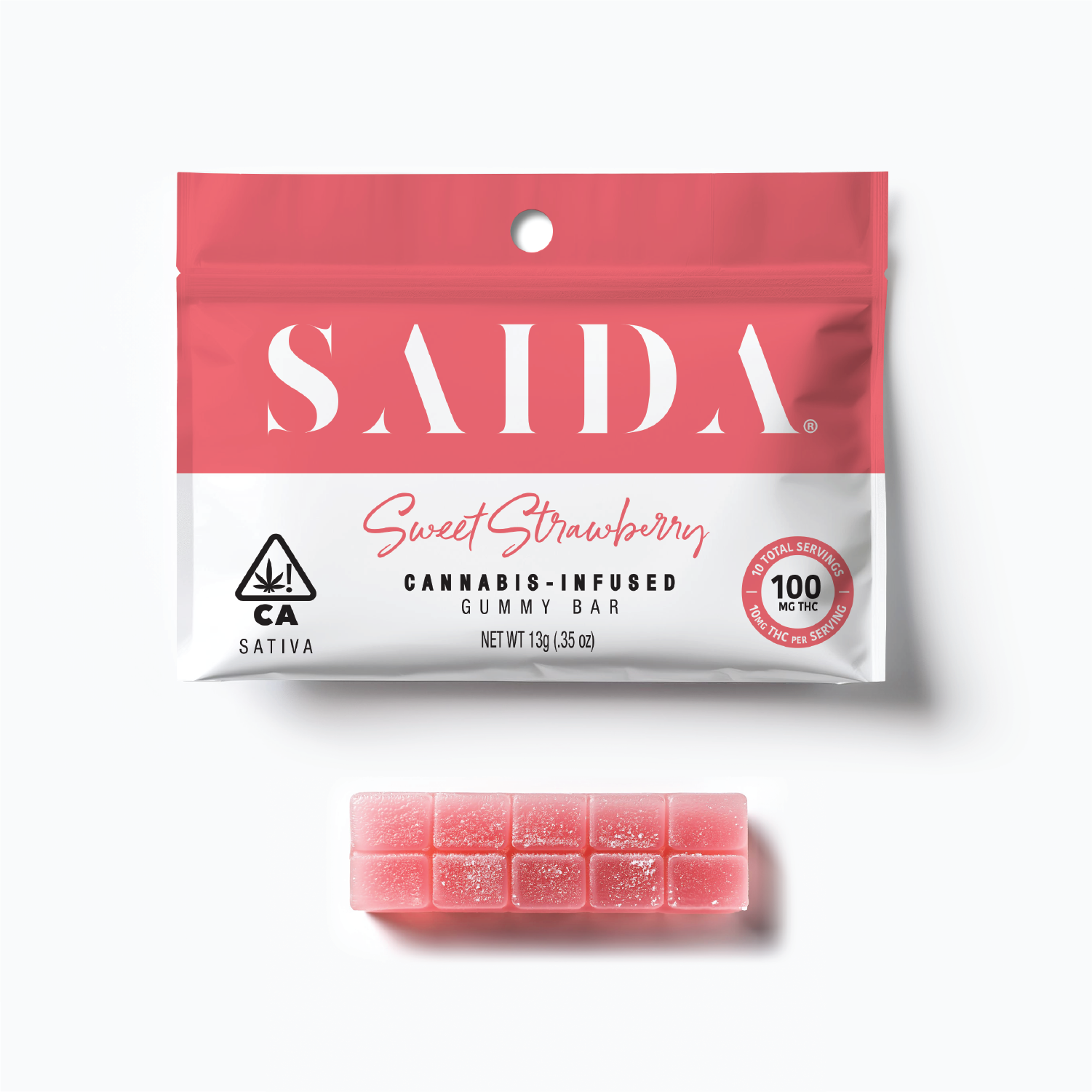 Gummy Bar 100mg - Sweet Strawberry (S)