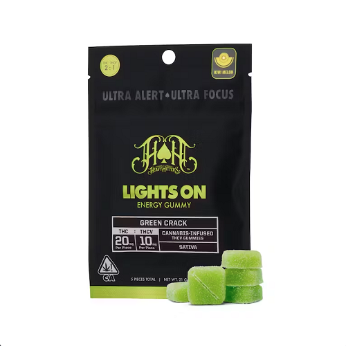 Heavy Hitter - Edible: Green Crack Kiwi Melon (THCv Gummy) - 100mg