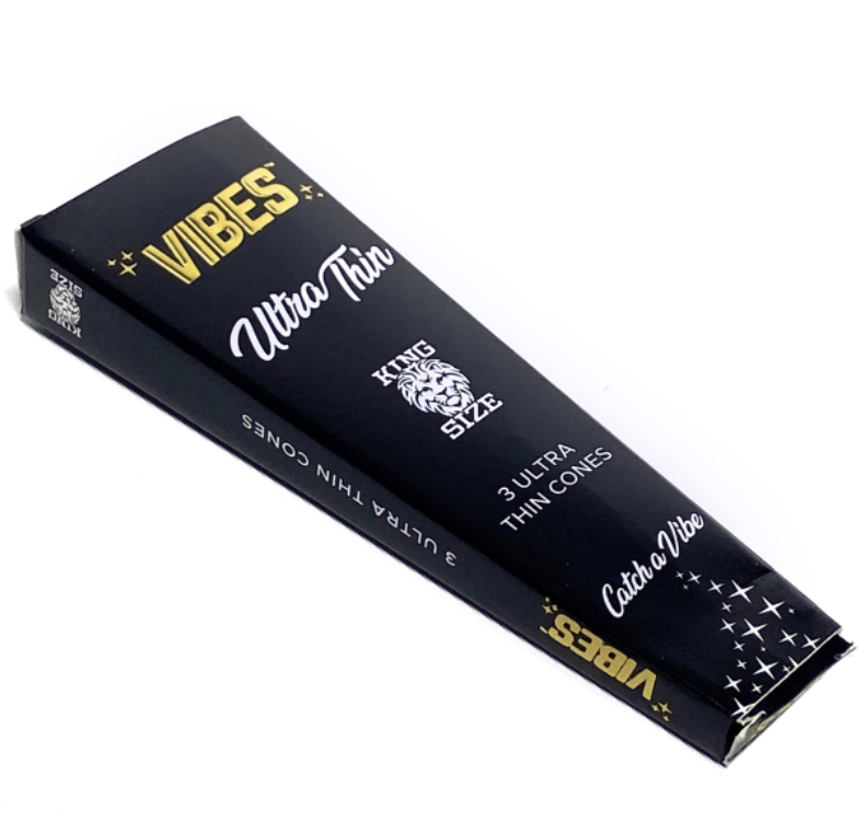 (VT103) Vibes Ultra Thin | King Size Cones | 3 Pack