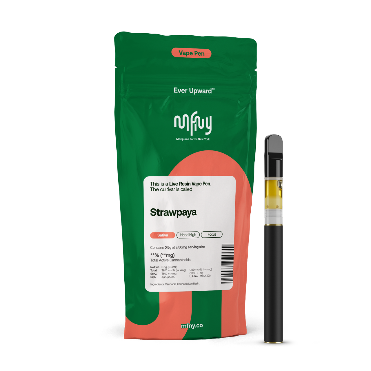 MFNY | Strawpaya | Live Resin AIO | .5g