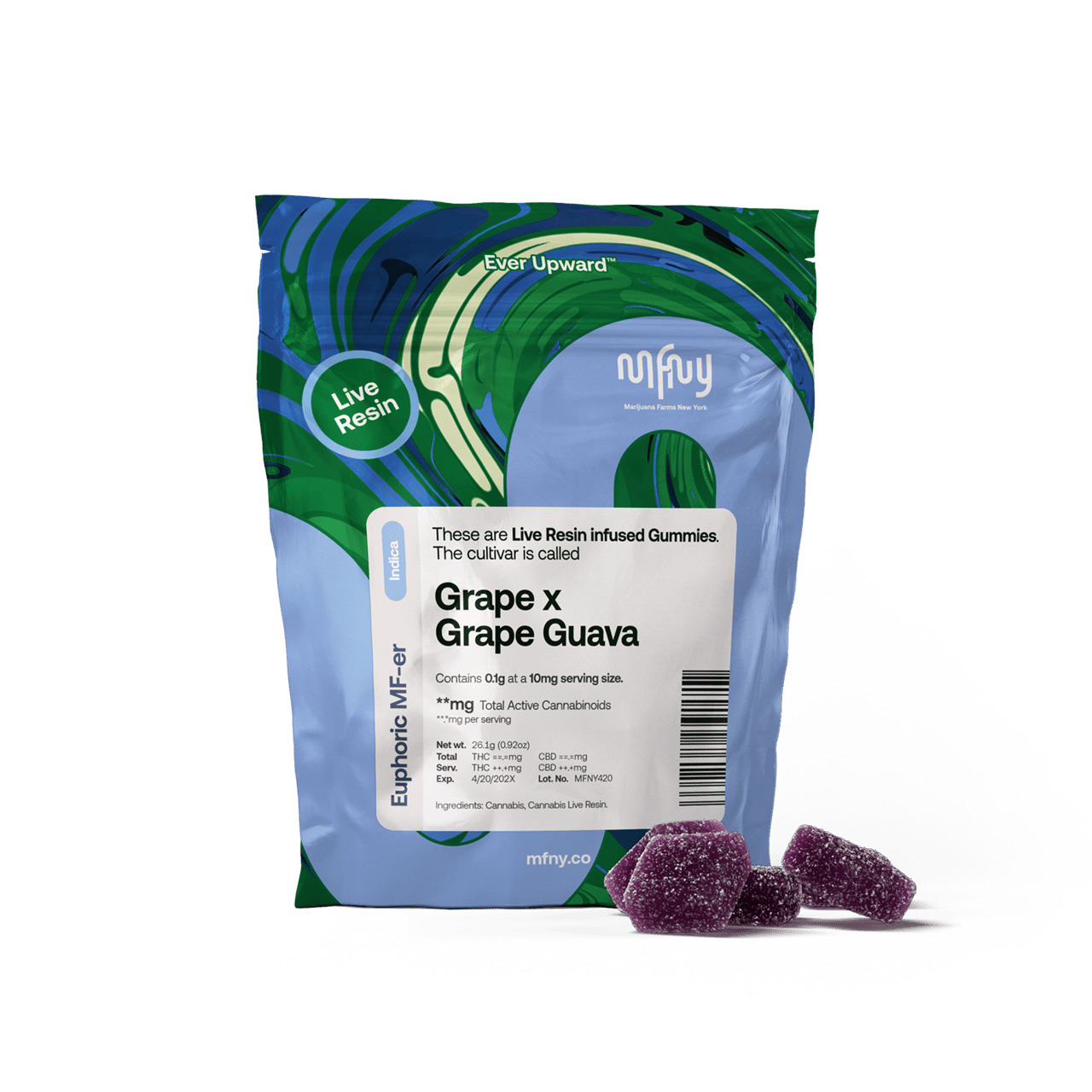 MFNY | Grape x Grape Guava | 10PK Gummies Live Resin