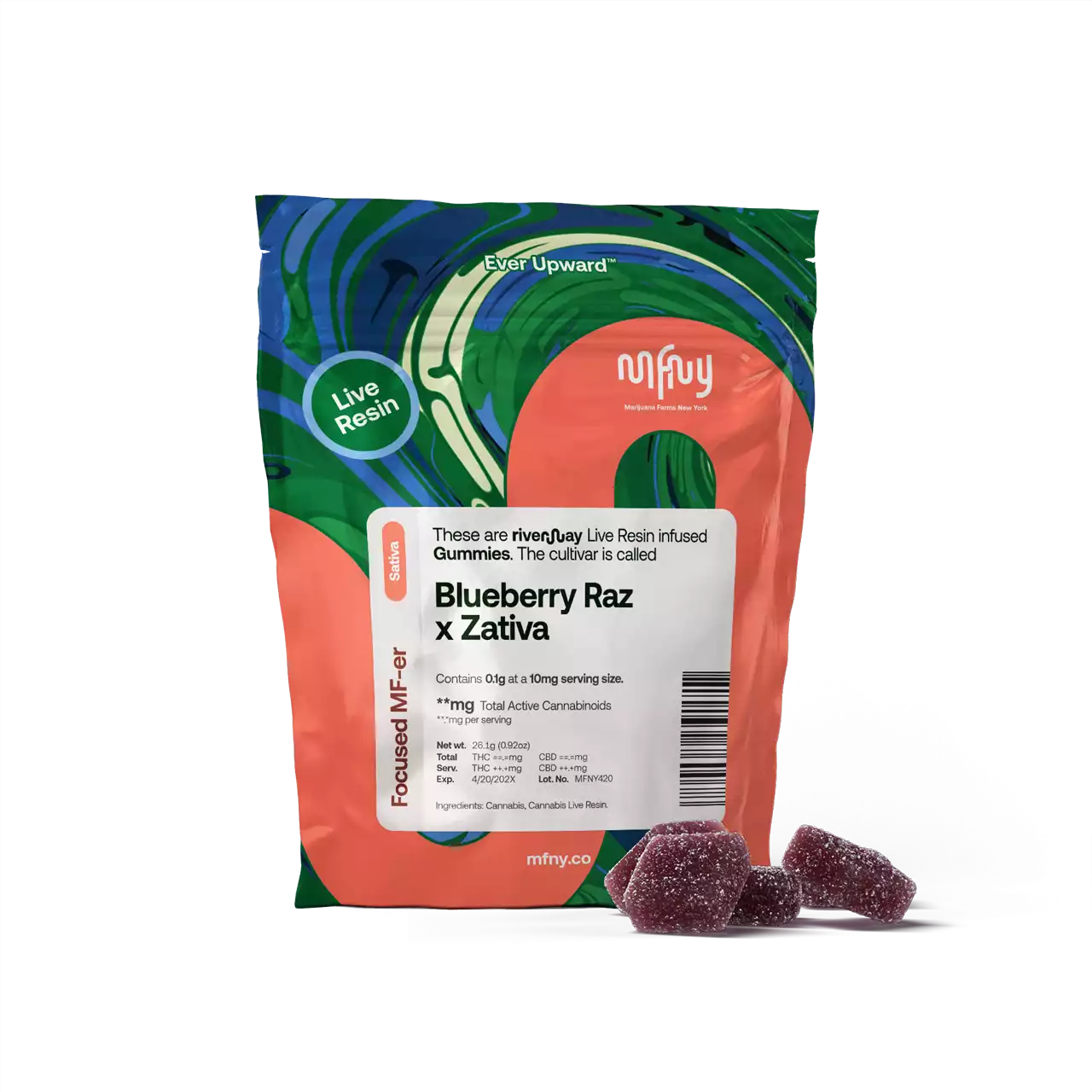MFNY | Live Resin Gummy Blueberry Raz x Zativa