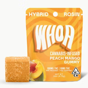 Whoa - Edibles - Rosin - Peach Mango - 100MG