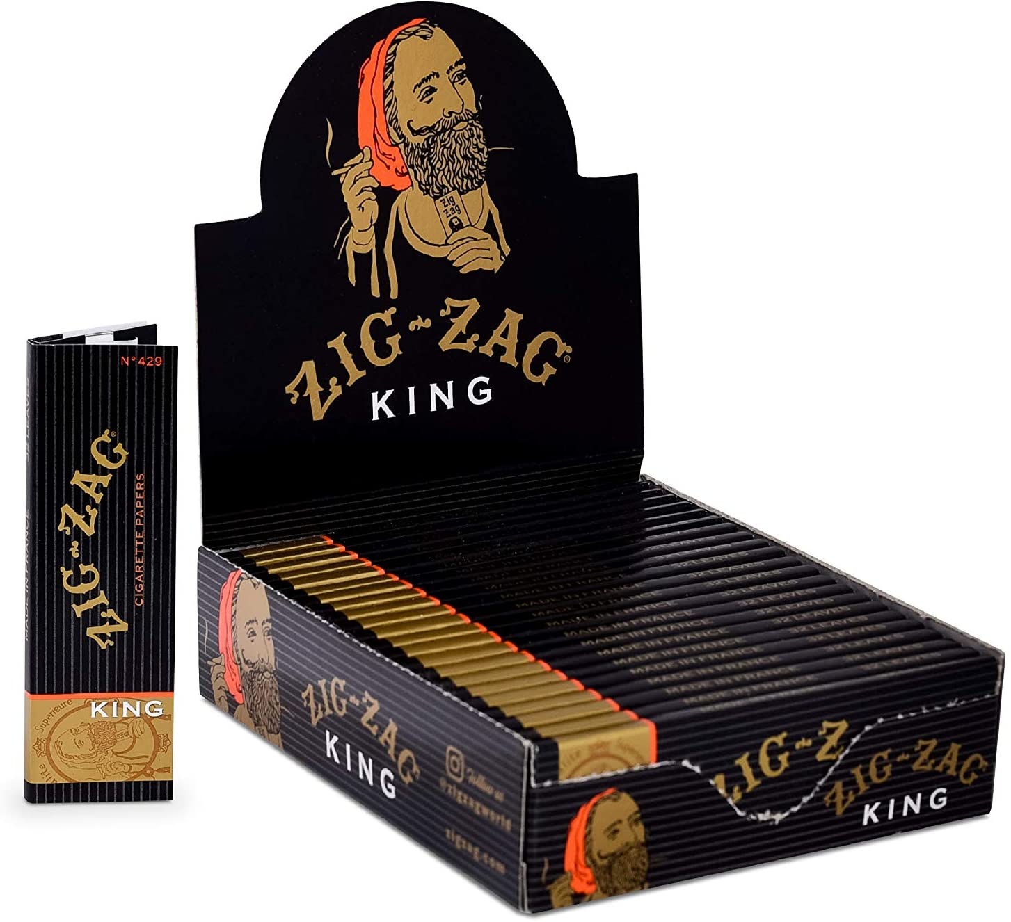 King Sized 429 White Rolling Papers