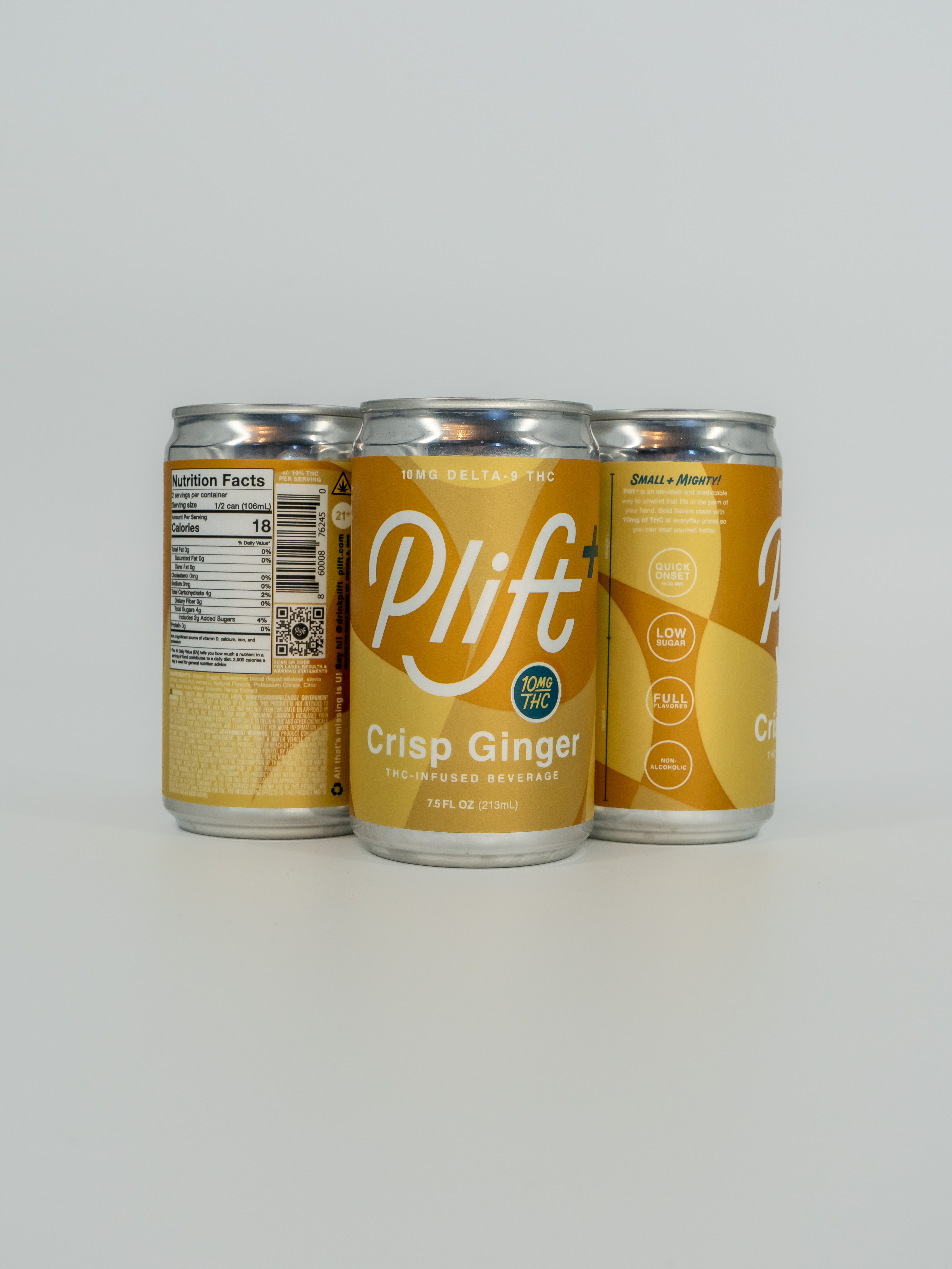 Plift | Crisp Ginger THC Seltzer | 10mg THC