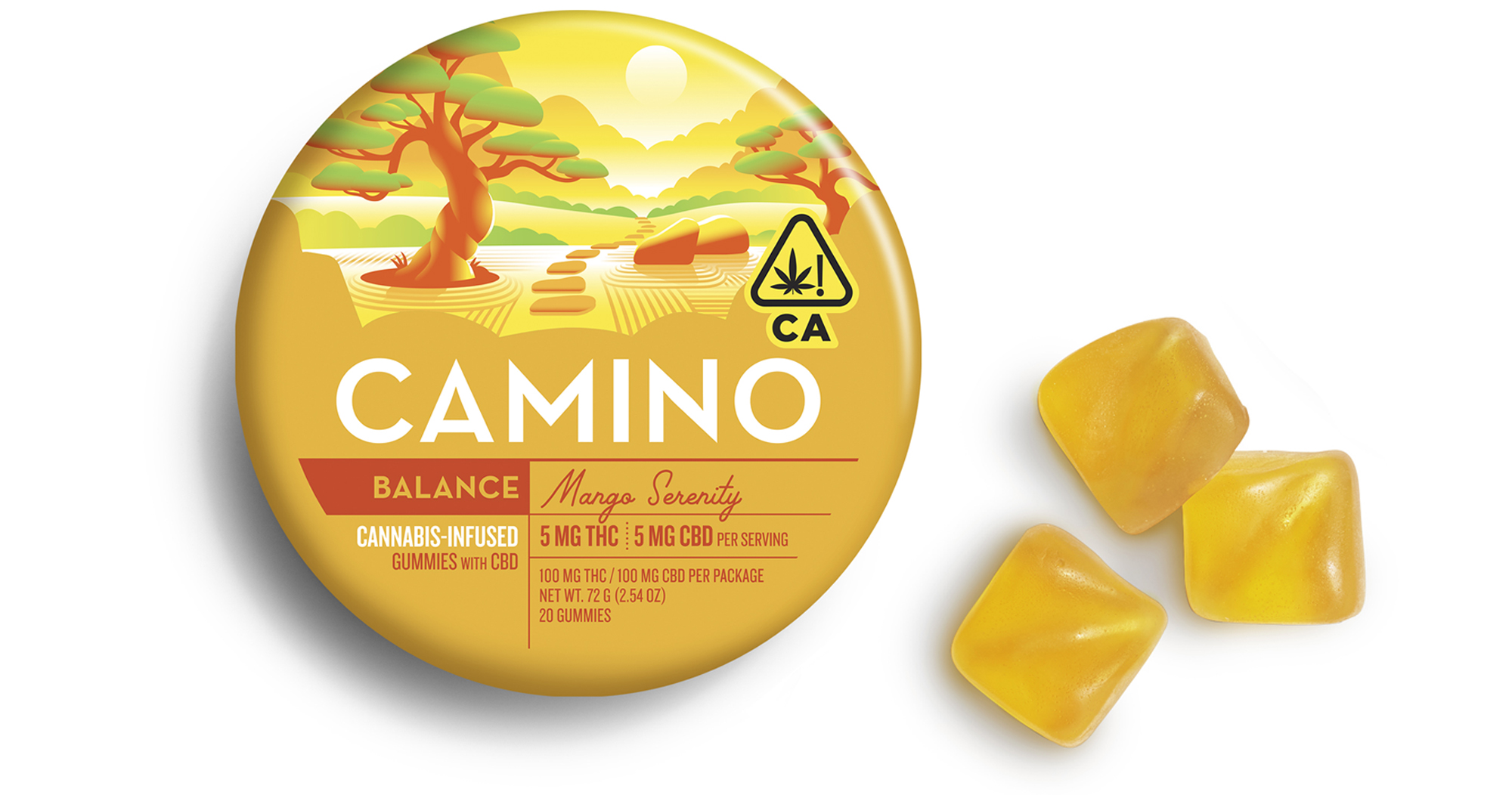 Vista Camino Mango Serenity 11 THCCBD Gummies 200mg San Diego, Vista & Imperial