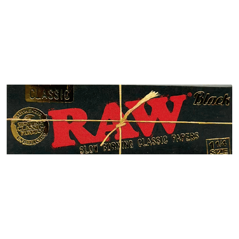 Raw Papers - Black 1 1/4 Classics Papers 50ct - Accessories