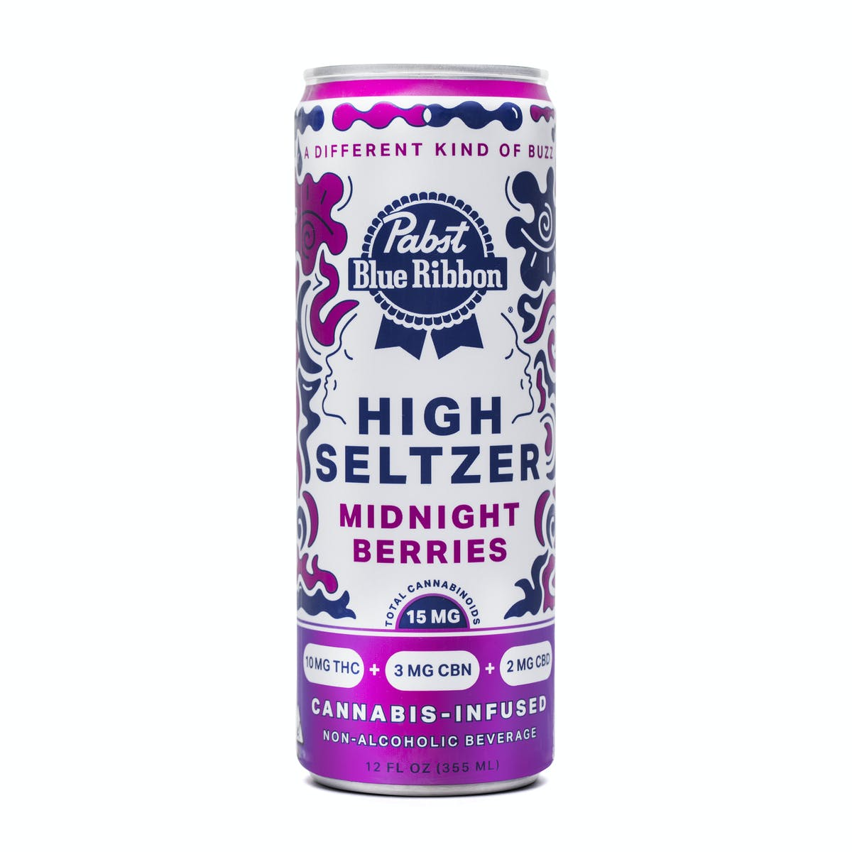 Pabst High Seltzer 15mg Midnight Berries