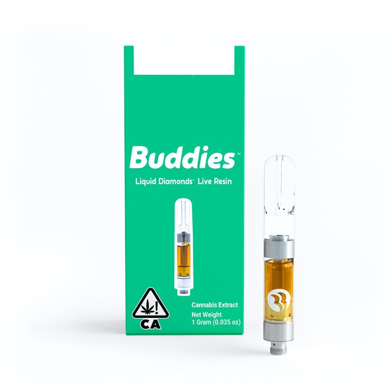 Buddies - Hybrid - THC Bomb Liquid Diamonds - 1G Live Resin Cartridge