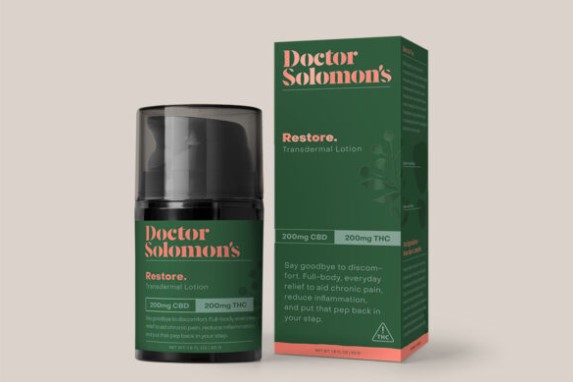 Dr Solomon's 1:1 Restore Lotion 100mg 1oz (THC:CBD)