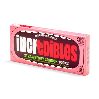 Incredibles Strawberry Crunch White Chocolate Bar 100mg 20pk (GF)