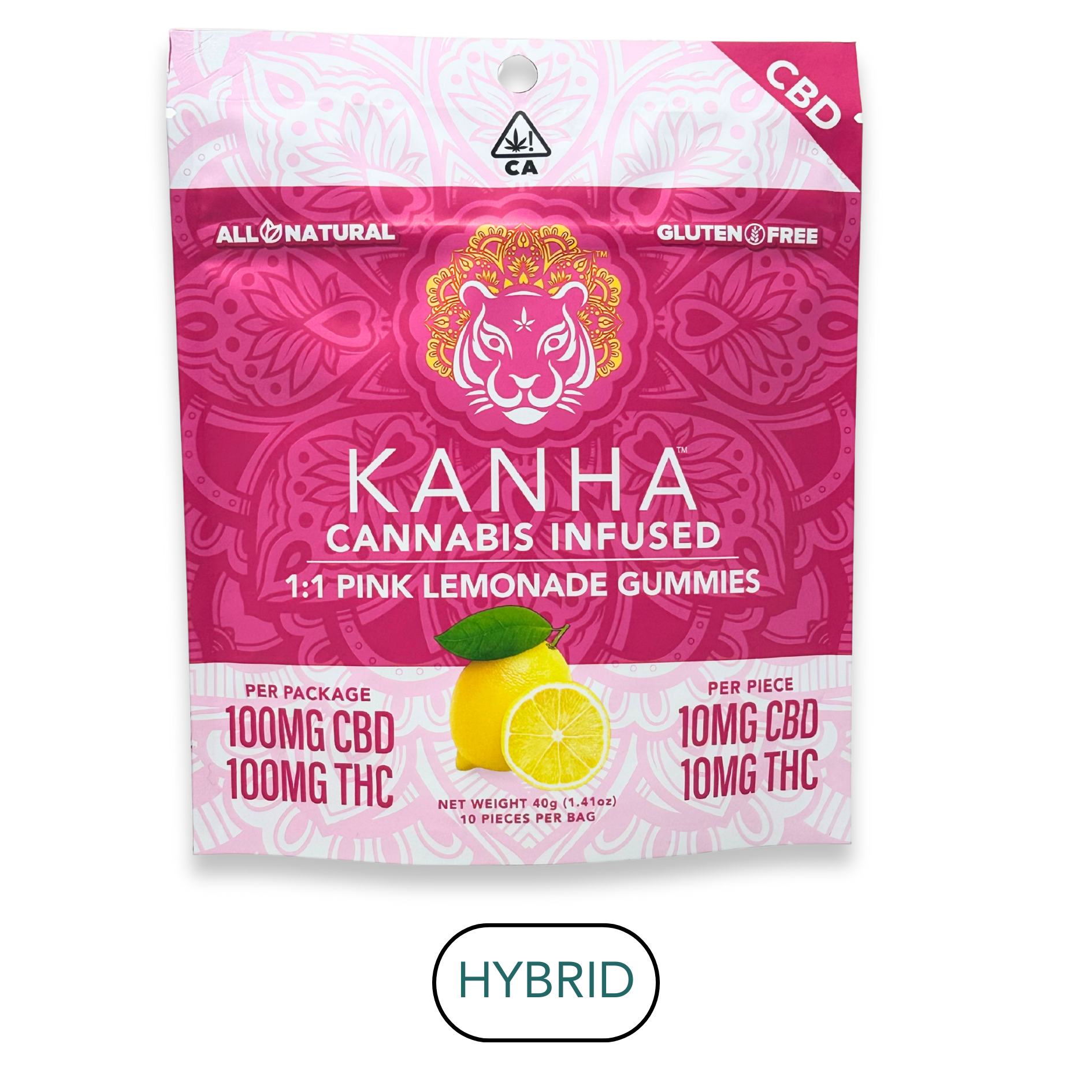 Kanha - Pink Lemonade 1:1 - Gummies - 10pk