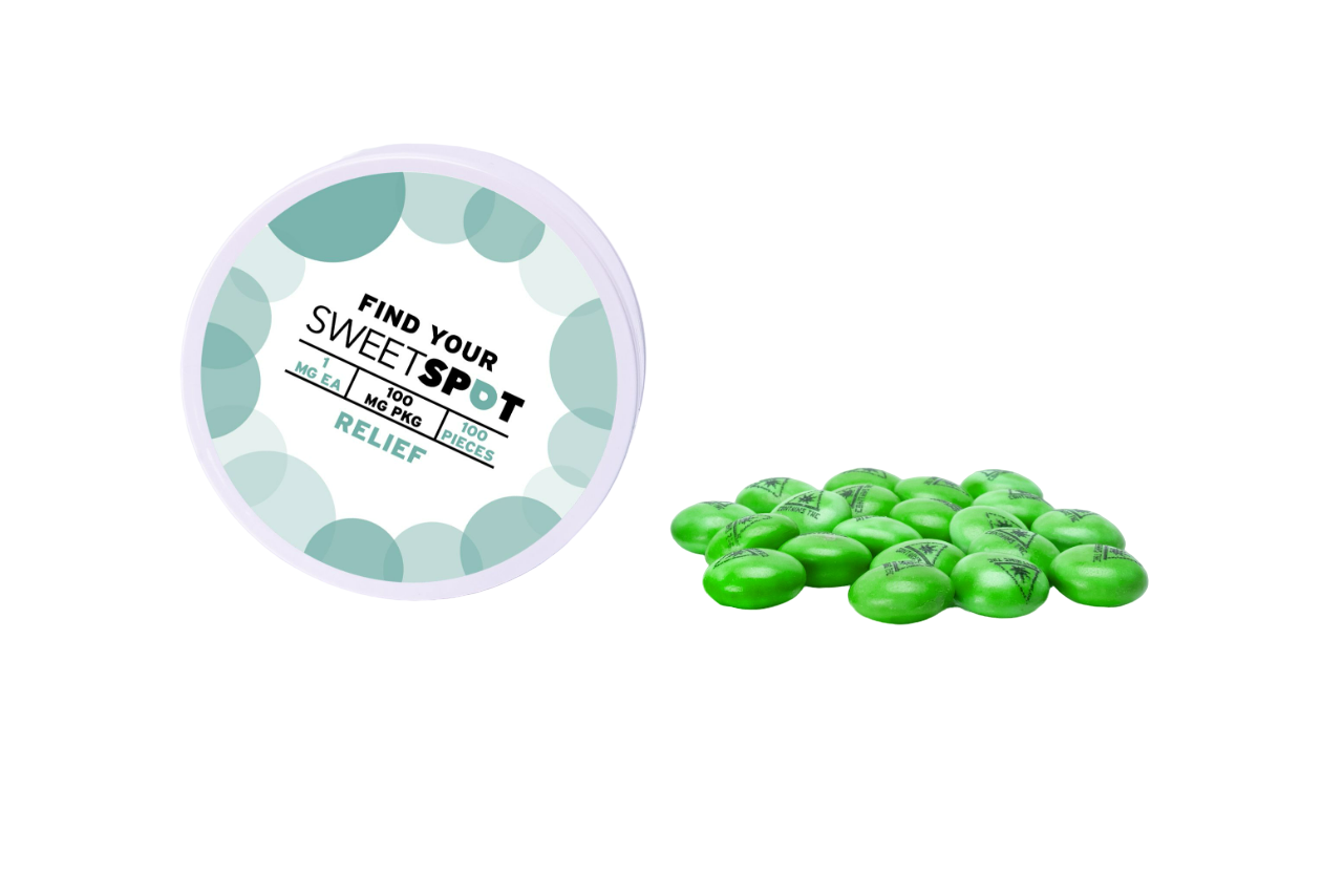 Relief CBD:D9 Hard Shell Chocolates | SWEETSPOT | 100mg (60pk)