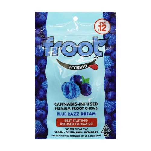 Froot Blue Razz Dream 100mg Gummy