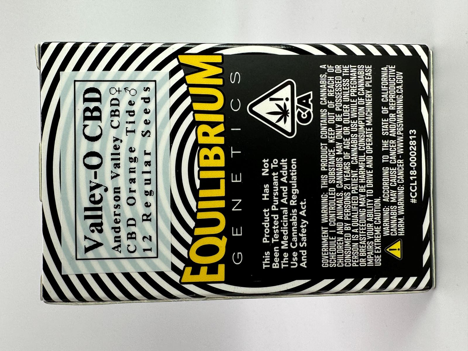 SALE Equilibrium Valley-O CBD Regular Seeds 12pk ND