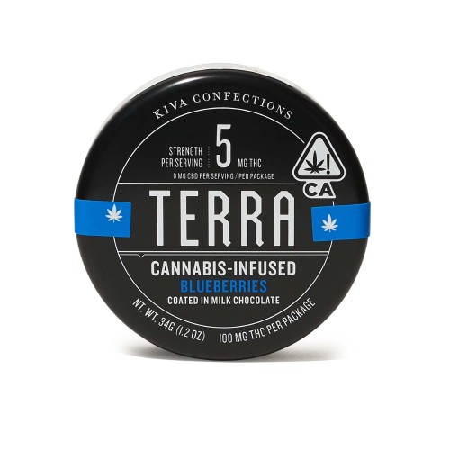 KIVA - Milk Chocolate Blueberries Terra Bites - 100mg - Edible