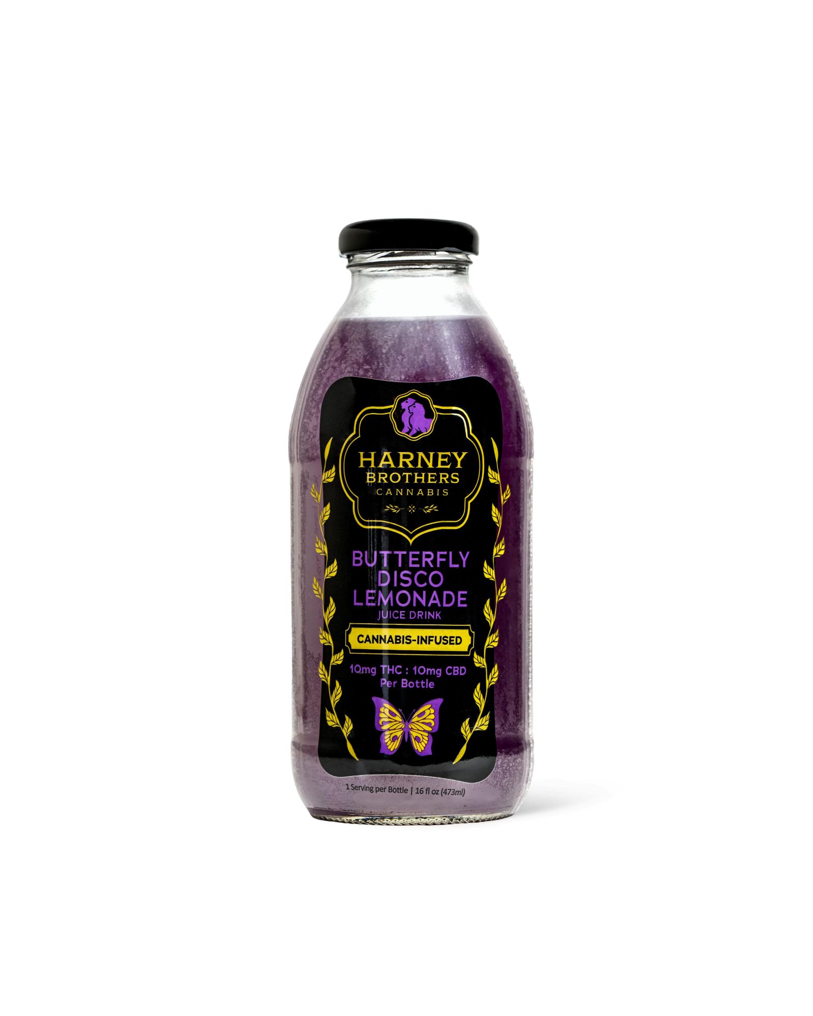 Harney Brothers | Butterfly Disco Lemonade | 16oz Beverage | 10mg
