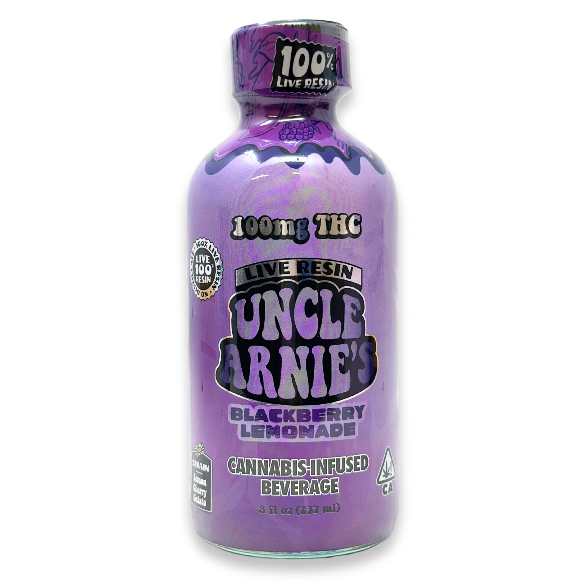 Uncle Arnies - Live Resin Blackberry Lemonade - 8oz - Beverages - 100mg