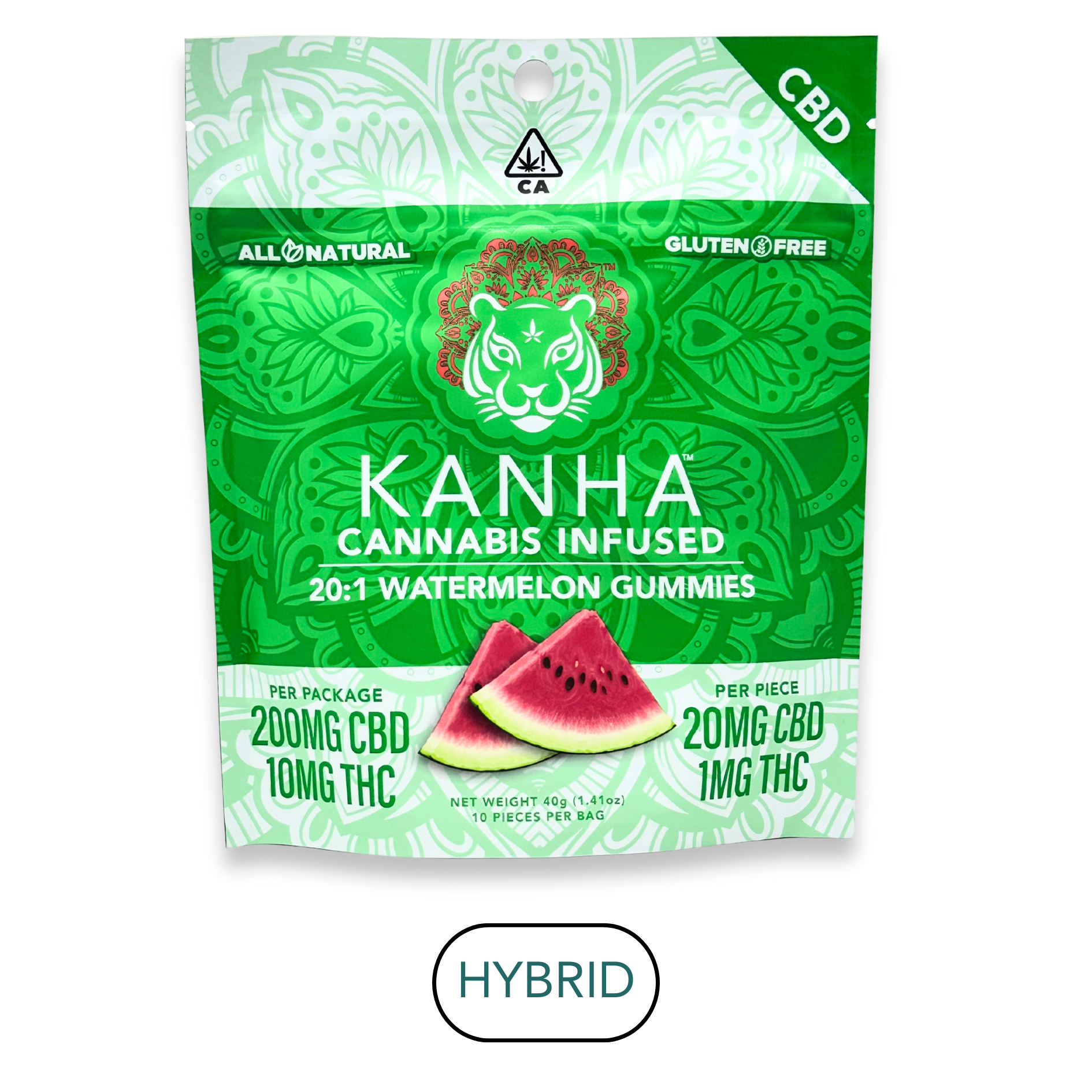 Kanha - Classic CBD - Watermelon 20:1 - Gummies - 10pk - 100mg
