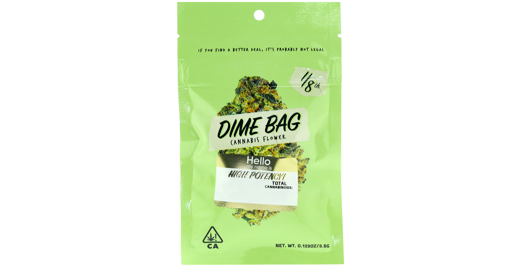 Dime Bag White Widow 3.5g San Diego, Vista & Imperial Cannabis Dispensary with Delivery