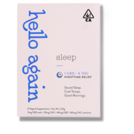 8pk 1:4 Hello Again Sleep Suppository