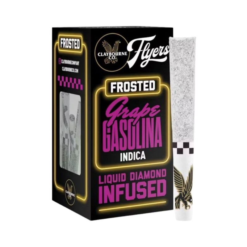 Claybourne Grape Gasolina (I) Diamond Infused 5pk 2.5g