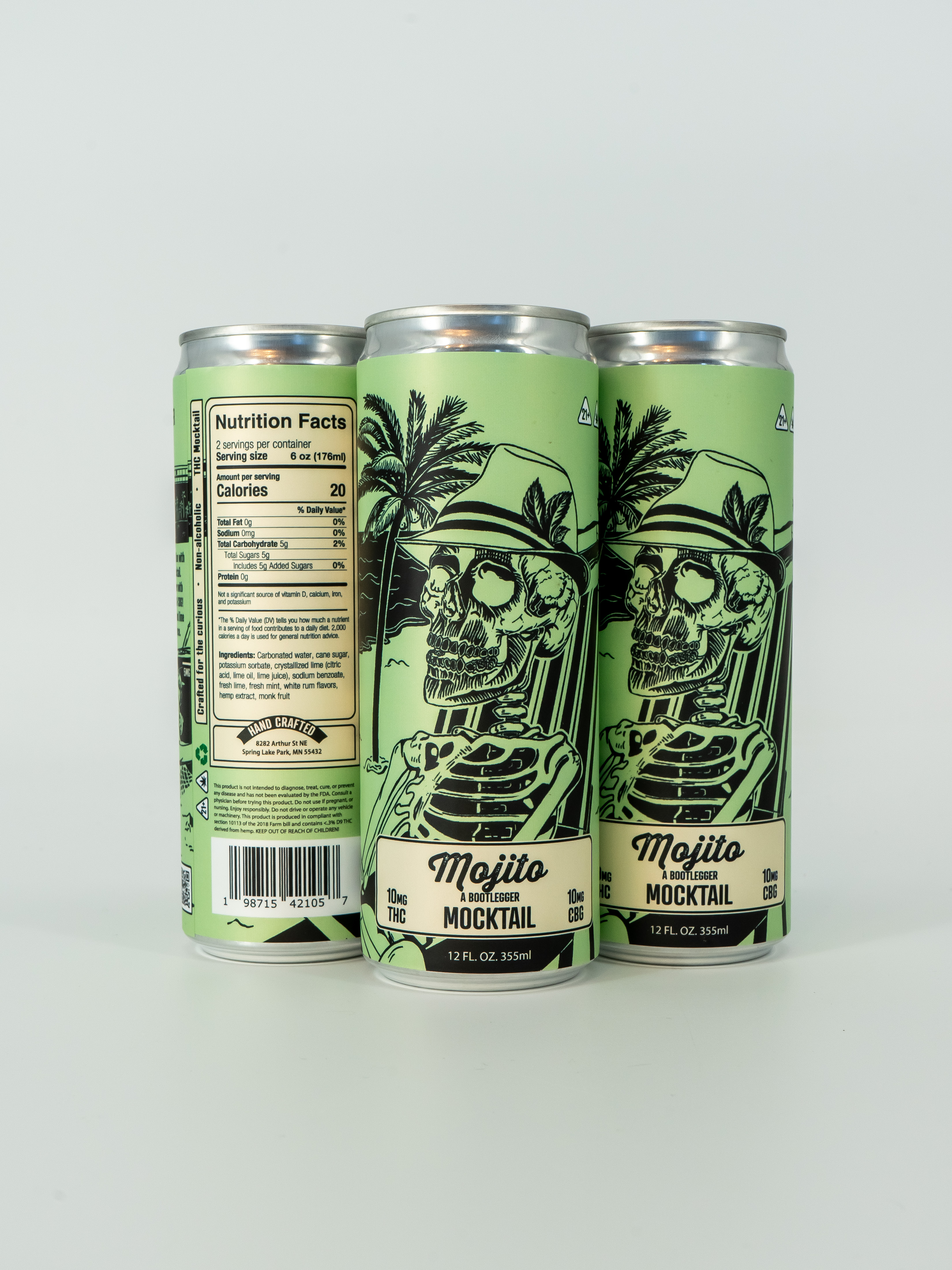 Bootlegger | Mojito THC CBG Mocktail | 10mg THC