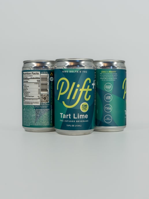 Plift | Tart Lime THC Seltzer | 10mg THC