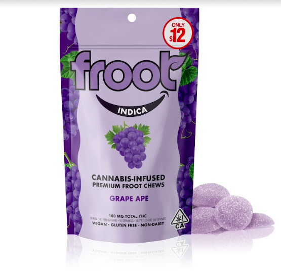 Froot Gummies 10pk Grape Ape 100mg