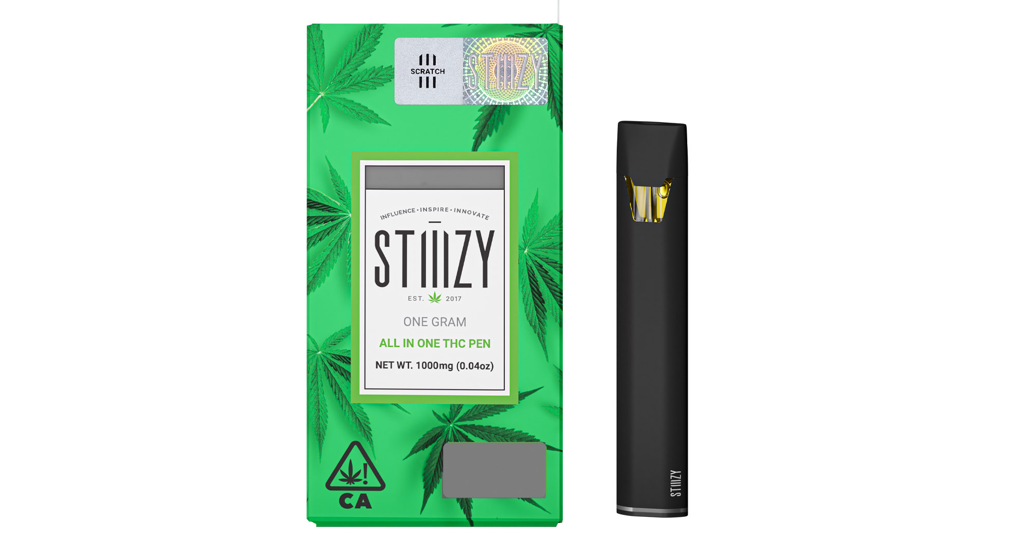 Delta 8 1ml Vape Cartridge - Green Crack (Sativa) - Mellow
