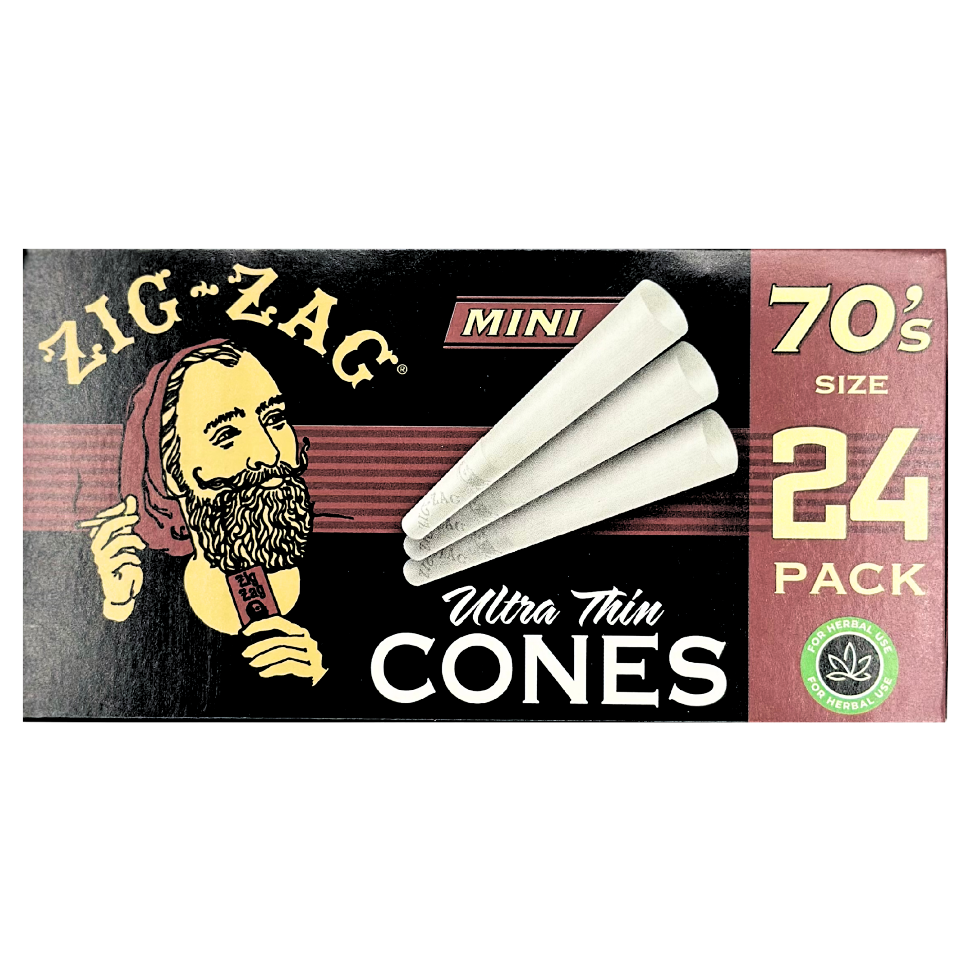 Zig Zag - Cones Ultra Thin 24ct - Accessories