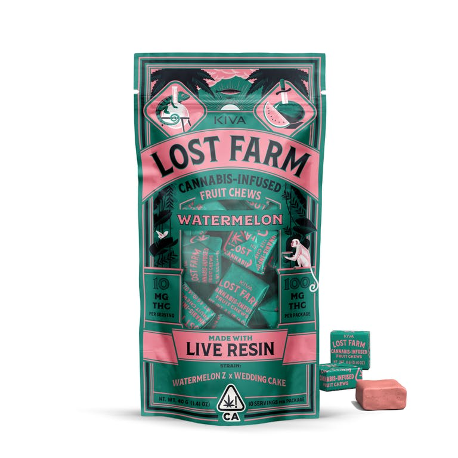 Watermelon x Gelato | Live Resin Chews | 100mg