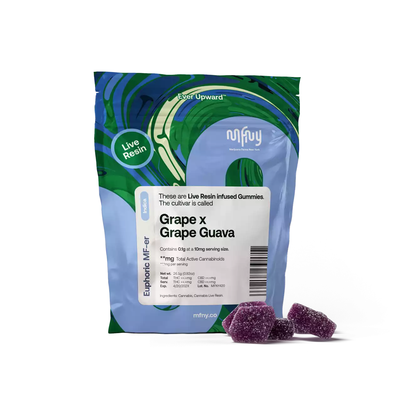 X| Grape x Grape Guava | MFNY | Gummies | 10pcs | 10mg