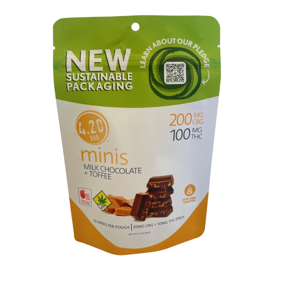 420 Mini | Milk Chocolate Toffee | DOH | 10pk | 2:1 CBG:THC 300mg