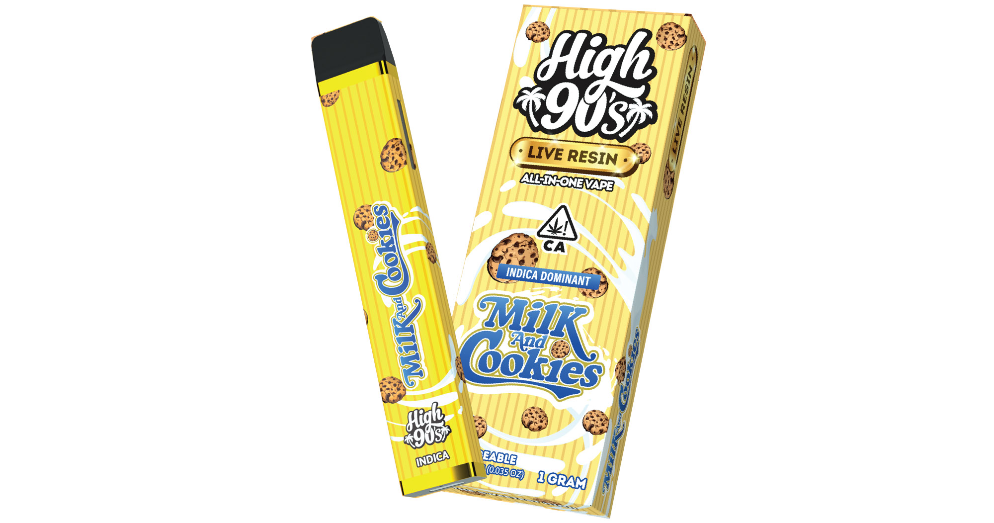 Imperial Valley - High 90's - Milk & Cookies Live Resin AIO - 1g - San Diego, Vista & Imperial Cannabis Dispensary with Delivery - March and Ash