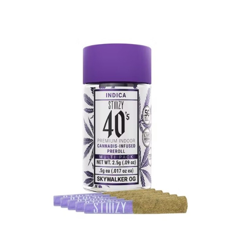 STIIIZY - 40's Mini Preroll - Skywalker OG - (5pk) - 2.5 Gram