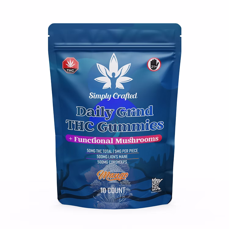 Simply Crafted | Daily Grind Gummies | 50mg THC