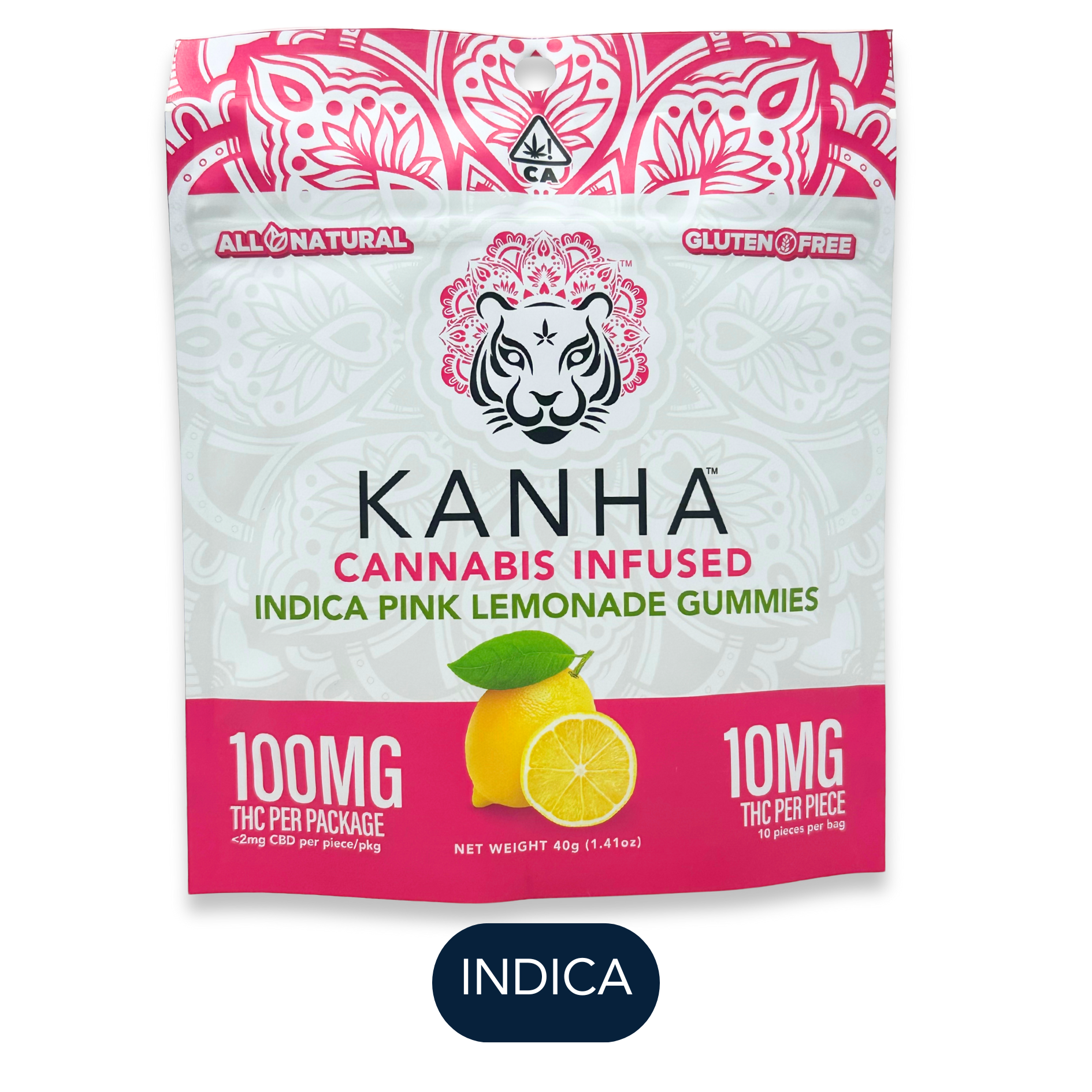Kanha - Classic - Pink Lemonade - Gummies - 10pk - 100mg