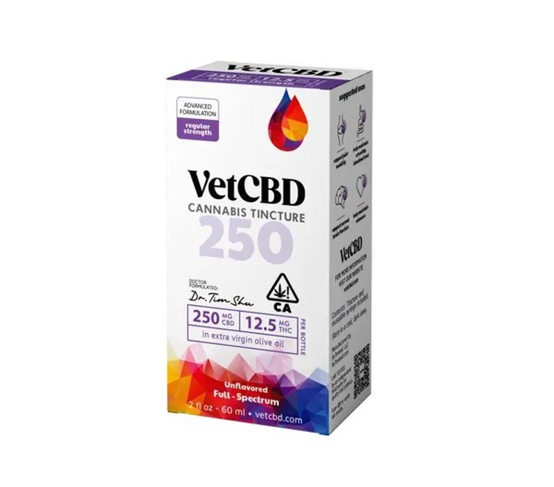Vet CBD Regular Strength 20:1 CBD Tincture 250mg 2oz
