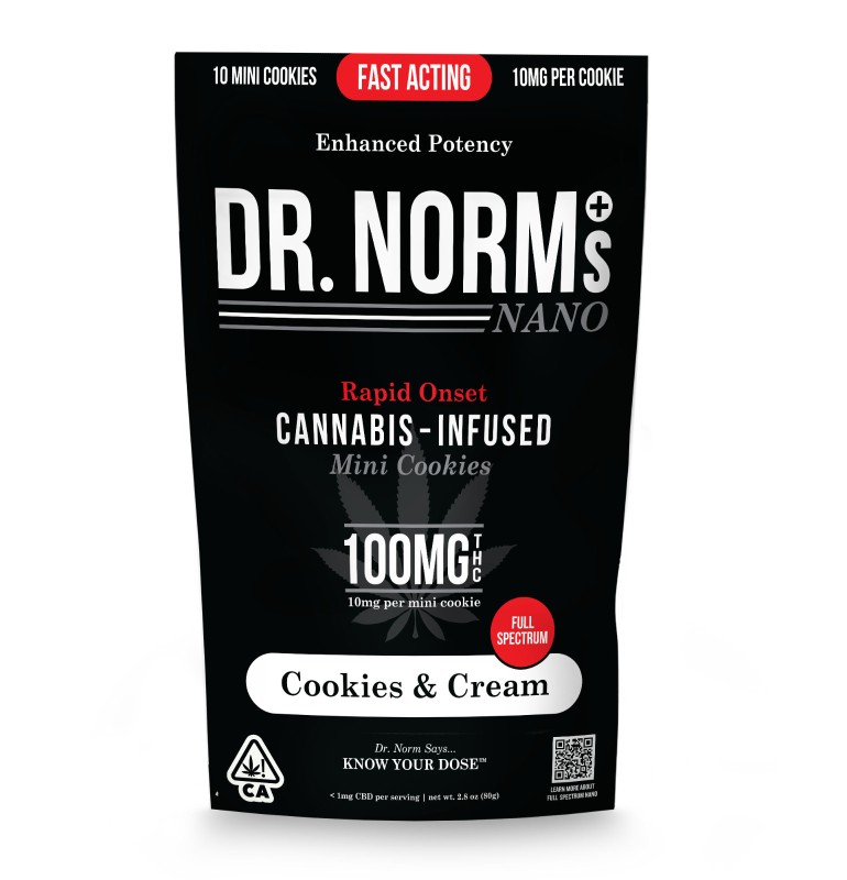 Dr Norm's Nano Cookies n Cream (H) Cookies 10pk 100mg