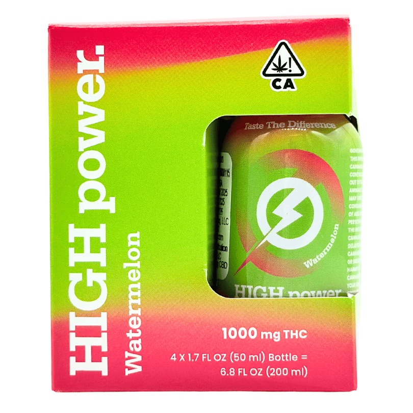 HIGH Power - Watermelon - 4pk - Beverages - 6.8oz - 1000mg