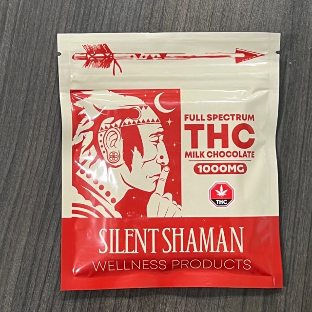 Silent Shaman Milk Chocolate Full Spectrum THC 1000mg