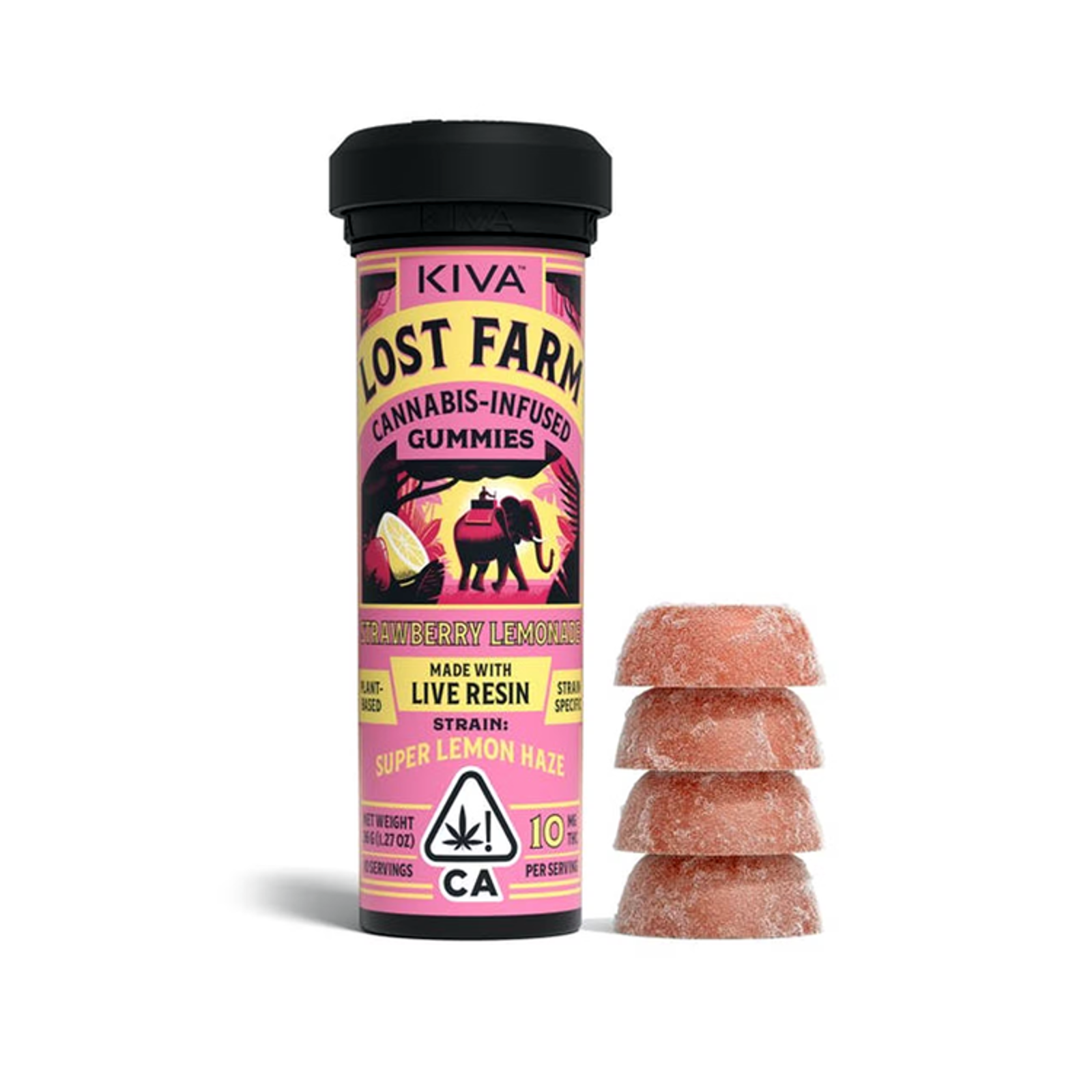 Strawberry Lemonade x Super Lemon Haze | Live Resin Gummies | 100mg