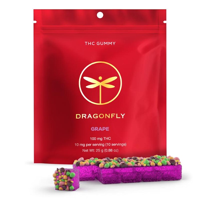 Grape Clusters 10mg Gummies 10 Pack | Dragonfly