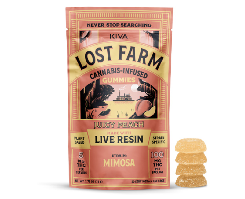 Juicy Peach | Live Resin Gummies | 20pk | 100mg