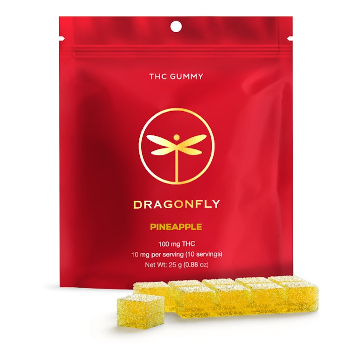 Pineapple 10mg Gummies 10 Pack | Dragonfly
